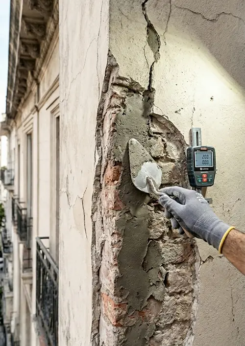 Conservación de fachadas en CABA - Reparación técnica de revoques Solener